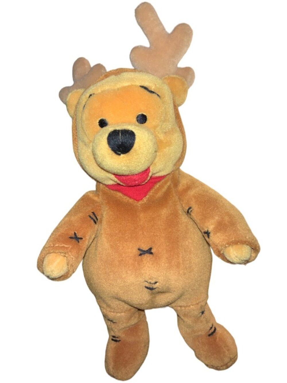 Disney Winnie The Pooh REINDEER POOH  8 Inch Plush Stuffed Animal